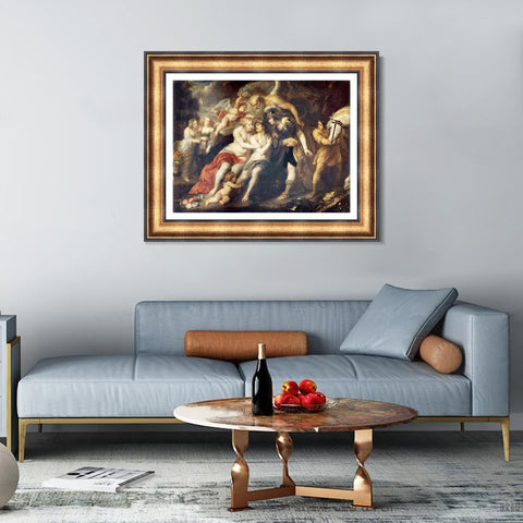 INVIN ART Framed Canvas Art Giclee Print Series#132 by Peter Paul Rubens Wall Art Living Room Home Office Decorations