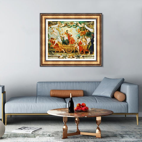 INVIN ART Framed Canvas Art Giclee Print Series#133 by Peter Paul Rubens Wall Art Living Room Home Office Decorations