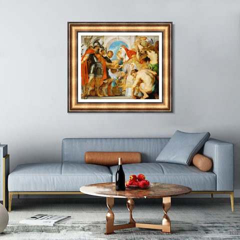 INVIN ART Framed Canvas Art Giclee Print Series#136 by Peter Paul Rubens Wall Art Living Room Home Office Decorations