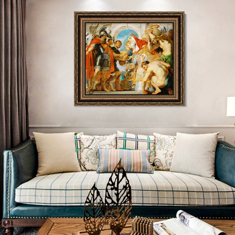 INVIN ART Framed Canvas Art Giclee Print Series#136 by Peter Paul Rubens Wall Art Living Room Home Office Decorations