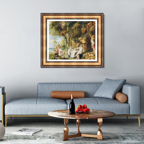 INVIN ART Framed Canvas Art Giclee Print Series#137 by Peter Paul Rubens Wall Art Living Room Home Office Decorations