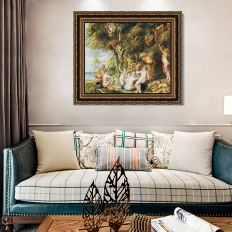 INVIN ART Framed Canvas Art Giclee Print Series#137 by Peter Paul Rubens Wall Art Living Room Home Office Decorations