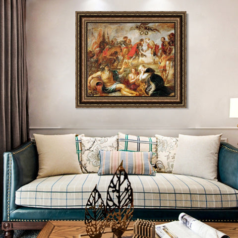 INVIN ART Framed Canvas Art Giclee Print Series#139 by Peter Paul Rubens Wall Art Living Room Home Office Decorations