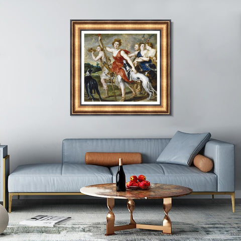 INVIN ART Framed Canvas Art Giclee Print Series#140 by Peter Paul Rubens Wall Art Living Room Home Office Decorations