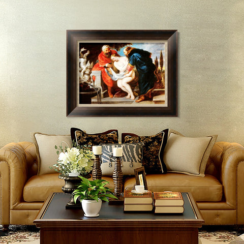 INVIN ART Framed Canvas Art Giclee Print Series#146 by Peter Paul Rubens Wall Art Living Room Home Office Decorations