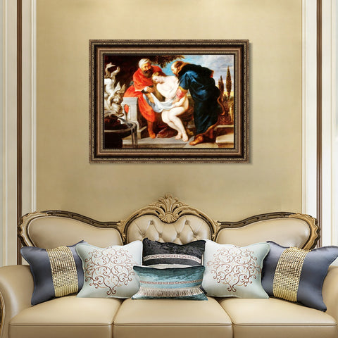 INVIN ART Framed Canvas Art Giclee Print Series#146 by Peter Paul Rubens Wall Art Living Room Home Office Decorations