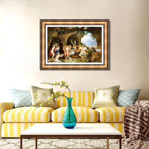 INVIN ART Framed Canvas Art Giclee Print Series#148 by Peter Paul Rubens Wall Art Living Room Home Office Decorations
