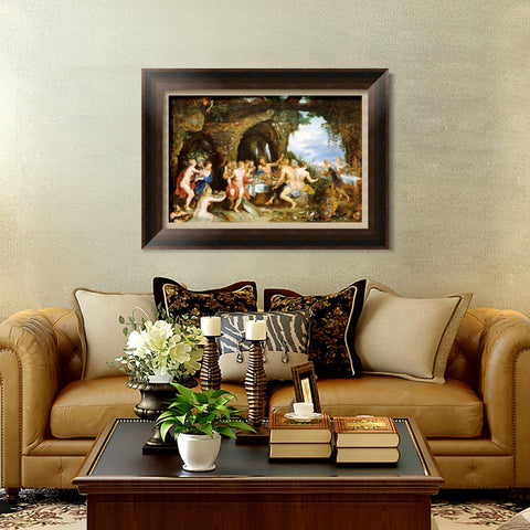 INVIN ART Framed Canvas Art Giclee Print Series#148 by Peter Paul Rubens Wall Art Living Room Home Office Decorations