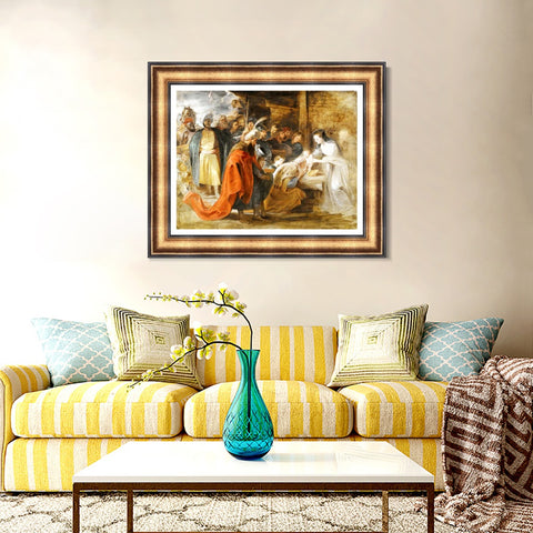 INVIN ART Framed Canvas Art Giclee Print Series#149 by Peter Paul Rubens Wall Art Living Room Home Office Decorations