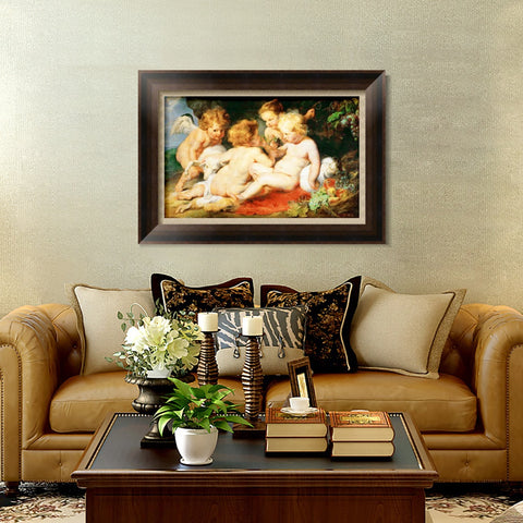 INVIN ART Framed Canvas Art Giclee Print Series#152 by Peter Paul Rubens Wall Art Living Room Home Office Decorations