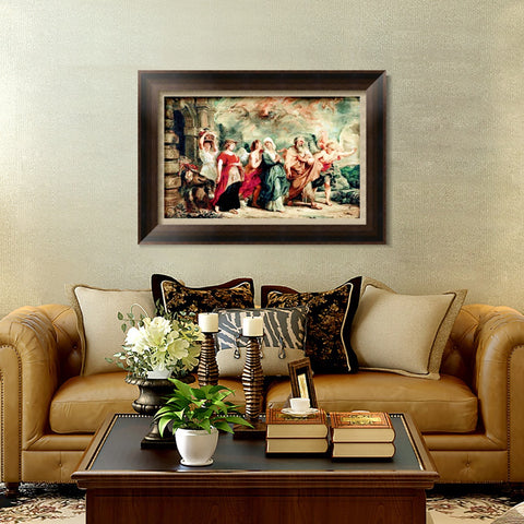 INVIN ART Framed Canvas Art Giclee Print Series#154 by Peter Paul Rubens Wall Art Living Room Home Office Decorations