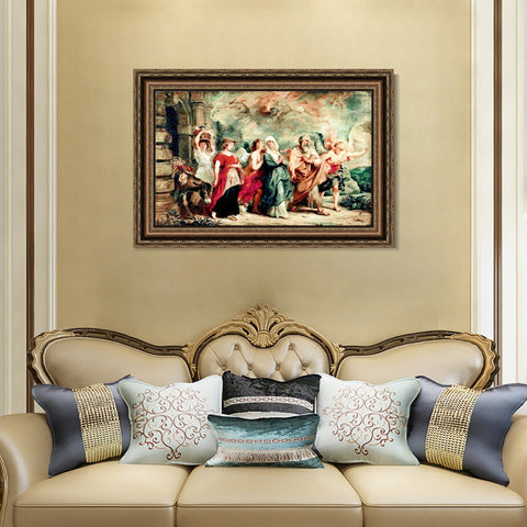 INVIN ART Framed Canvas Art Giclee Print Series#154 by Peter Paul Rubens Wall Art Living Room Home Office Decorations