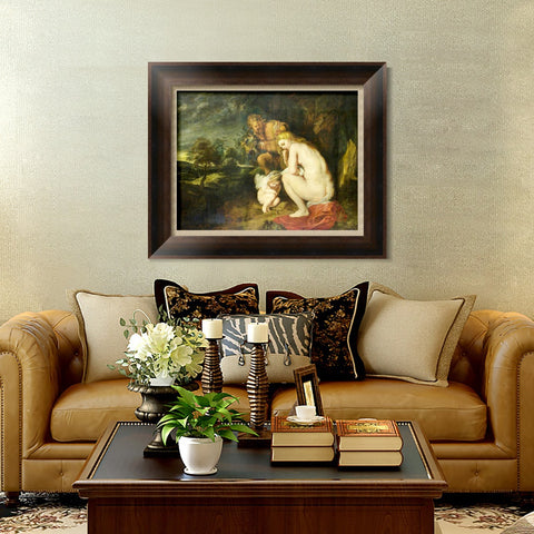 INVIN ART Framed Canvas Art Giclee Print Series#155 by Peter Paul Rubens Wall Art Living Room Home Office Decorations
