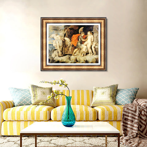 INVIN ART Framed Canvas Art Giclee Print Series#157 by Peter Paul Rubens Wall Art Living Room Home Office Decorations