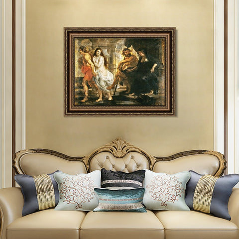 INVIN ART Framed Canvas Art Giclee Print Series#158 by Peter Paul Rubens Wall Art Living Room Home Office Decorations