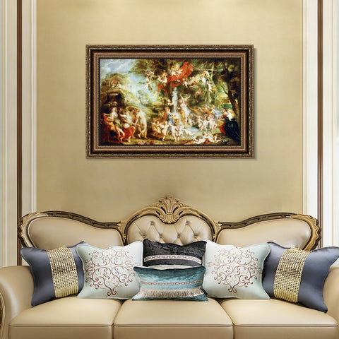 INVIN ART Framed Canvas Art Giclee Print Series#159 by Peter Paul Rubens Wall Art Living Room Home Office Decorations