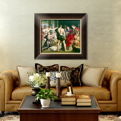 INVIN ART Framed Canvas Art Giclee Print Series#163 by Peter Paul Rubens Wall Art Living Room Home Office Decorations