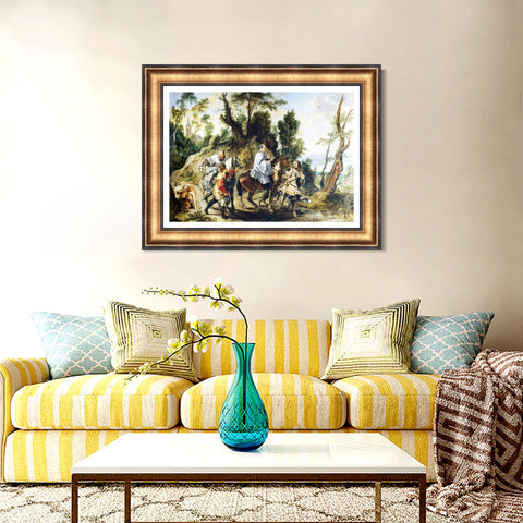 INVIN ART Framed Canvas Art Giclee Print Series#164 by Peter Paul Rubens Wall Art Living Room Home Office Decorations