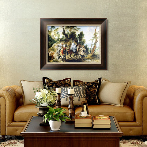 INVIN ART Framed Canvas Art Giclee Print Series#164 by Peter Paul Rubens Wall Art Living Room Home Office Decorations