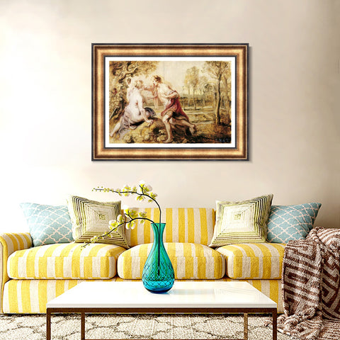 INVIN ART Framed Canvas Art Giclee Print Series#165 by Peter Paul Rubens Wall Art Living Room Home Office Decorations
