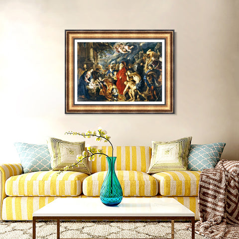 INVIN ART Framed Canvas Art Giclee Print Series#166 by Peter Paul Rubens Wall Art Living Room Home Office Decorations