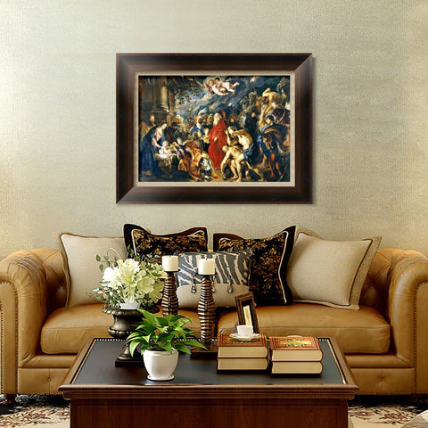 INVIN ART Framed Canvas Art Giclee Print Series#166 by Peter Paul Rubens Wall Art Living Room Home Office Decorations