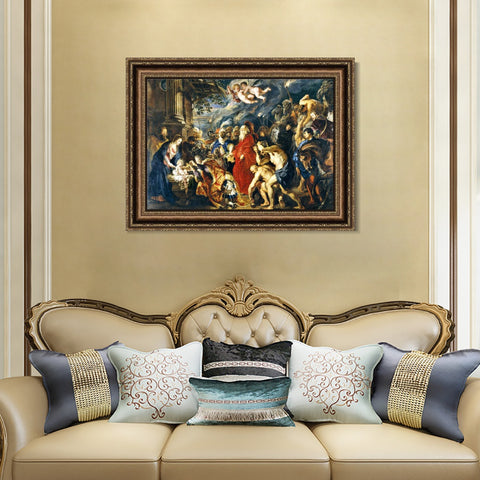 INVIN ART Framed Canvas Art Giclee Print Series#166 by Peter Paul Rubens Wall Art Living Room Home Office Decorations