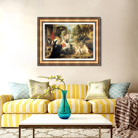 INVIN ART Framed Canvas Art Giclee Print Series#167 by Peter Paul Rubens Wall Art Living Room Home Office Decorations