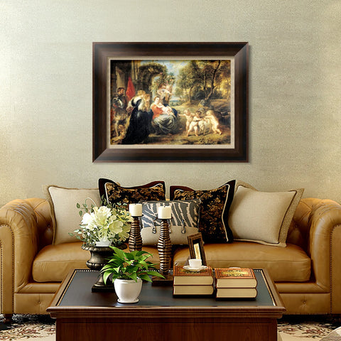 INVIN ART Framed Canvas Art Giclee Print Series#167 by Peter Paul Rubens Wall Art Living Room Home Office Decorations