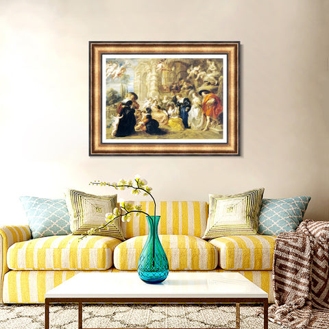 INVIN ART Framed Canvas Art Giclee Print Series#168 by Peter Paul Rubens Wall Art Living Room Home Office Decorations