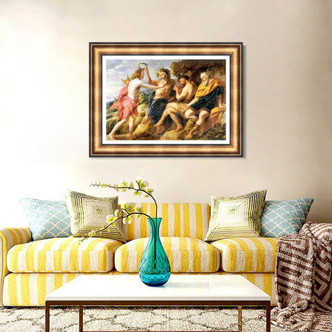 INVIN ART Framed Canvas Art Giclee Print Series#173 by Peter Paul Rubens Wall Art Living Room Home Office Decorations