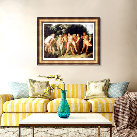INVIN ART Framed Canvas Art Giclee Print Series#174 by Peter Paul Rubens Wall Art Living Room Home Office Decorations