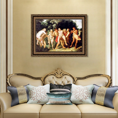 INVIN ART Framed Canvas Art Giclee Print Series#174 by Peter Paul Rubens Wall Art Living Room Home Office Decorations
