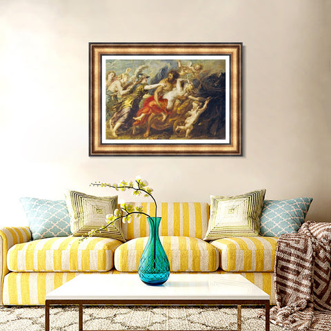 INVIN ART Framed Canvas Art Giclee Print Series#175 by Peter Paul Rubens Wall Art Living Room Home Office Decorations