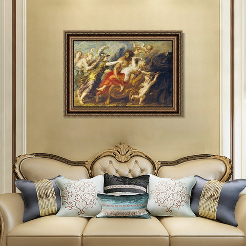 INVIN ART Framed Canvas Art Giclee Print Series#175 by Peter Paul Rubens Wall Art Living Room Home Office Decorations
