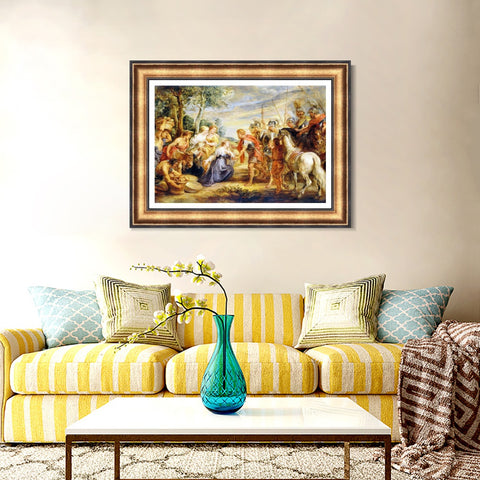INVIN ART Framed Canvas Art Giclee Print Series#176 by Peter Paul Rubens Wall Art Living Room Home Office Decorations