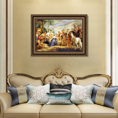INVIN ART Framed Canvas Art Giclee Print Series#176 by Peter Paul Rubens Wall Art Living Room Home Office Decorations