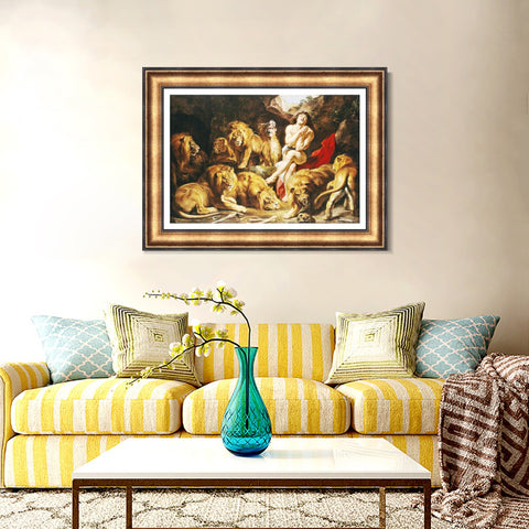 INVIN ART Framed Canvas Art Giclee Print Series#177 by Peter Paul Rubens Wall Art Living Room Home Office Decorations