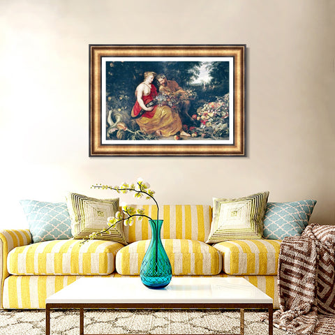 INVIN ART Framed Canvas Art Giclee Print Series#178 by Peter Paul Rubens Wall Art Living Room Home Office Decorations
