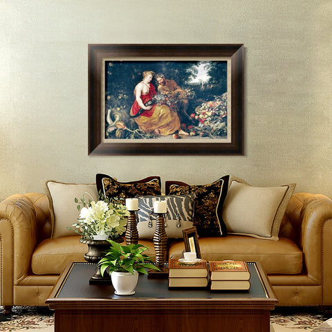 INVIN ART Framed Canvas Art Giclee Print Series#178 by Peter Paul Rubens Wall Art Living Room Home Office Decorations