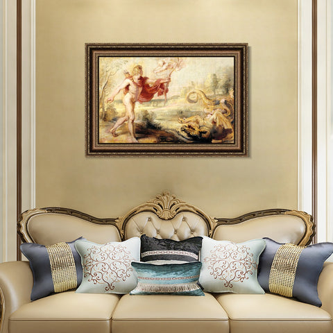 INVIN ART Framed Canvas Art Giclee Print Series#179 by Peter Paul Rubens Wall Art Living Room Home Office Decorations