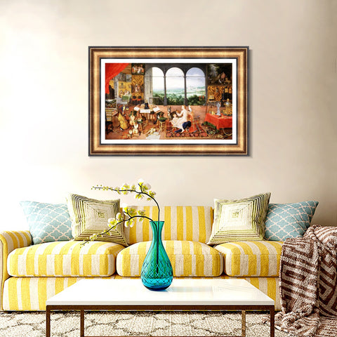 INVIN ART Framed Canvas Art Giclee Print Series#181 by Peter Paul Rubens Wall Art Living Room Home Office Decorations