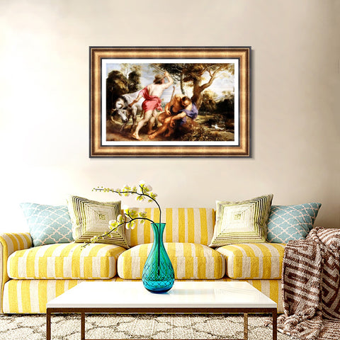 INVIN ART Framed Canvas Art Giclee Print Series#182 by Peter Paul Rubens Wall Art Living Room Home Office Decorations