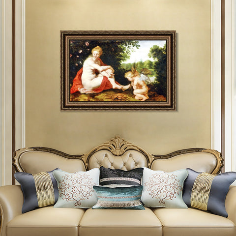 INVIN ART Framed Canvas Art Giclee Print Series#185 by Peter Paul Rubens Wall Art Living Room Home Office Decorations
