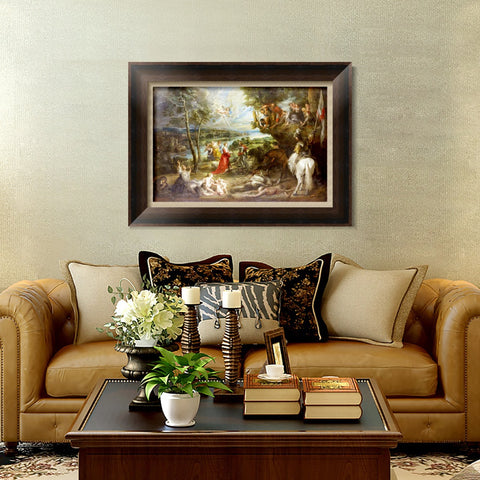 INVIN ART Framed Canvas Art Giclee Print Series#186 by Peter Paul Rubens Wall Art Living Room Home Office Decorations