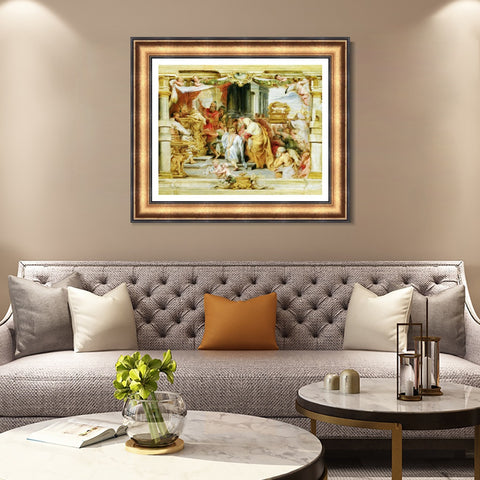 INVIN ART Framed Canvas Art Giclee Print Series#187 by Peter Paul Rubens Wall Art Living Room Home Office Decorations