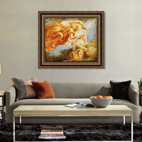 INVIN ART Framed Canvas Art Giclee Print Series#189 by Peter Paul Rubens Wall Art Living Room Home Office Decorations