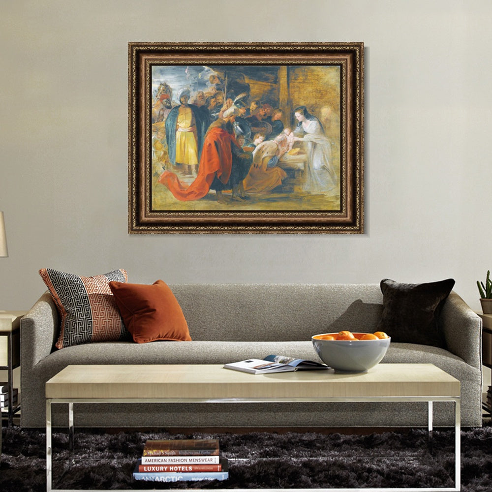 INVIN ART Framed Canvas Art Giclee Print Series#191 by Peter Paul Rubens Wall Art