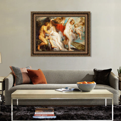 INVIN ART Framed Canvas Art Giclee Print Series#192 by Peter Paul Rubens Wall Art Living Room Home Office Decorations