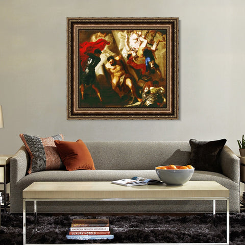 INVIN ART Framed Canvas Art Giclee Print Series#193 by Peter Paul Rubens Wall Art Living Room Home Office Decorations
